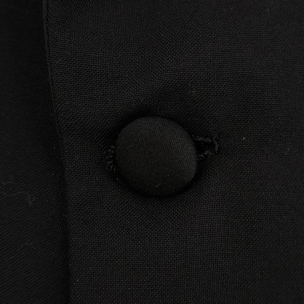 Hickey Freeman Boardroom Tuxedo Jacket Mens 46R Wool Black Solid Peak Lapel USA